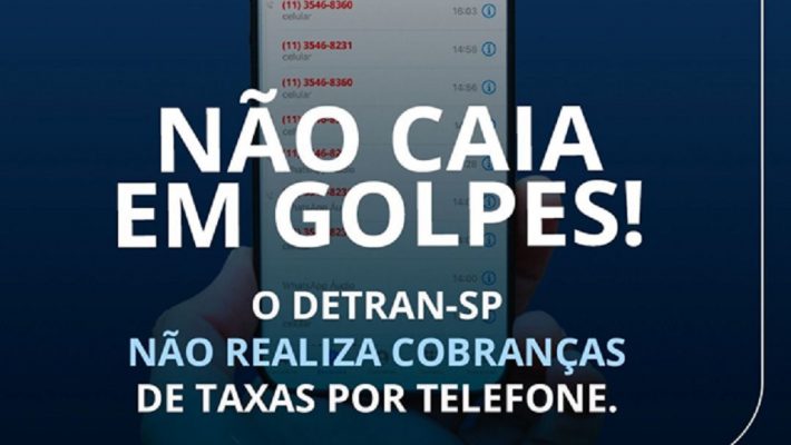 Novo golpe telefônico faz cobrança financeira em nome do Detran-SP